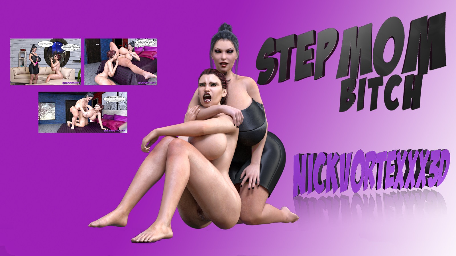 NickVorteXXX3D – Stepmom Bitch 3D Porn Comic