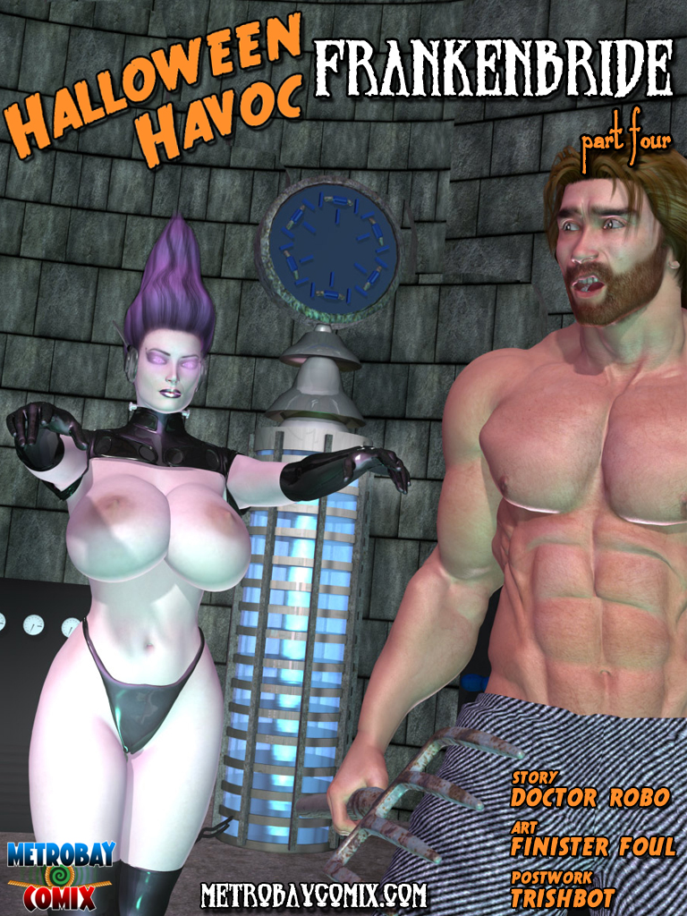 Metrobay comix Halloween Havoc Frankenbride 1-4 3D Porn Comic