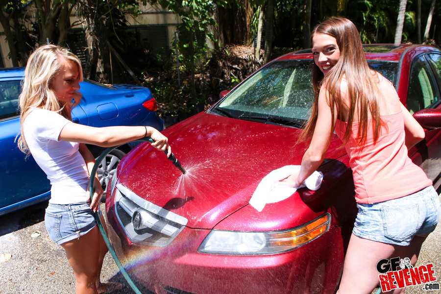 Maddison Hardy, Kiara Knight - Car Wash Cuties